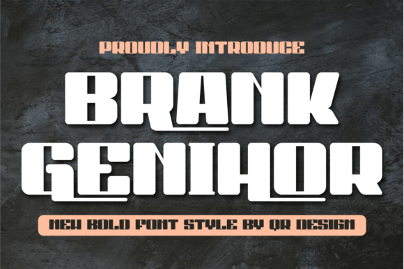 Brank Genihor: Bold Display Font for Impact