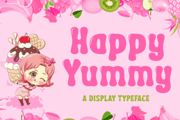 Happy Yummy: The Ultimate Food Display Font