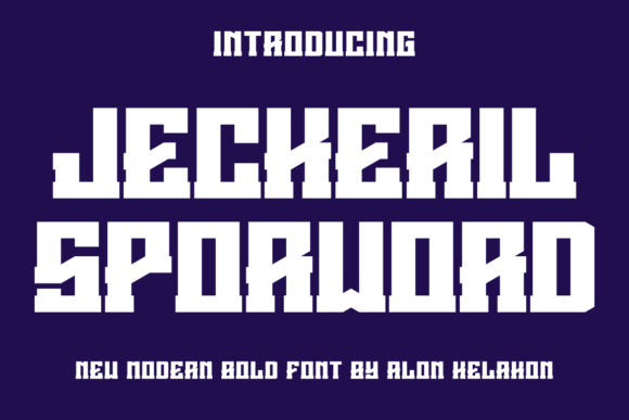 Jeckeril Sporword: Bold Display Typography