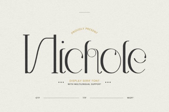 Nichole: Mastering the Art of Elegant Serif Typography
