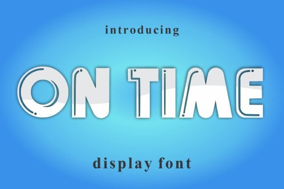 On Time: Elevating Creative Projects with Bold Typography