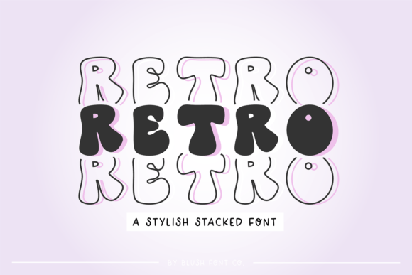 Retro Stacked: Bold Typography for Modern Design