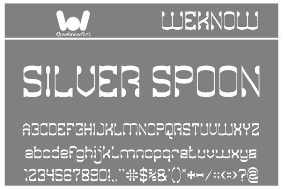 Silver Spoon: Elevate Your Brand with Elegant Typography