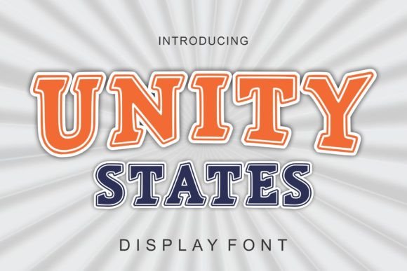 Unity States: Elevating Your Creative Projects with a Friendly Retro Display Font