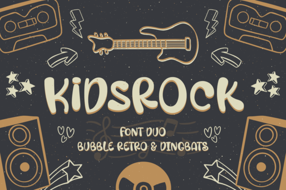 Unleashing Creativity with Kidsrock Duo: The Sweet and Friendly Font for Modern Design