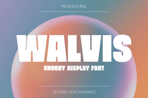 Walvis: The Chubby Display Font for Bold Designs